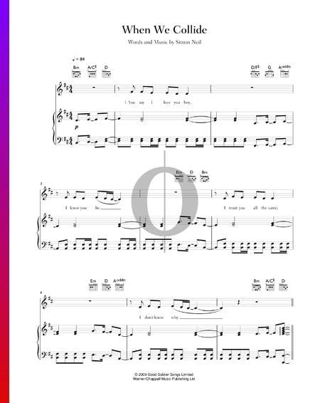 When We Collide Sheet Music