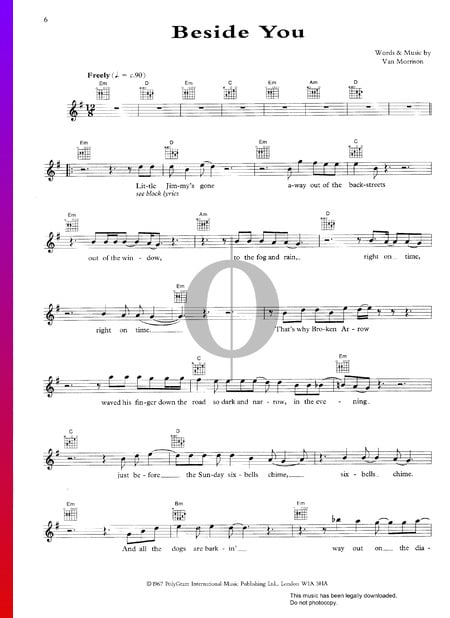 Beside You Musik-Noten