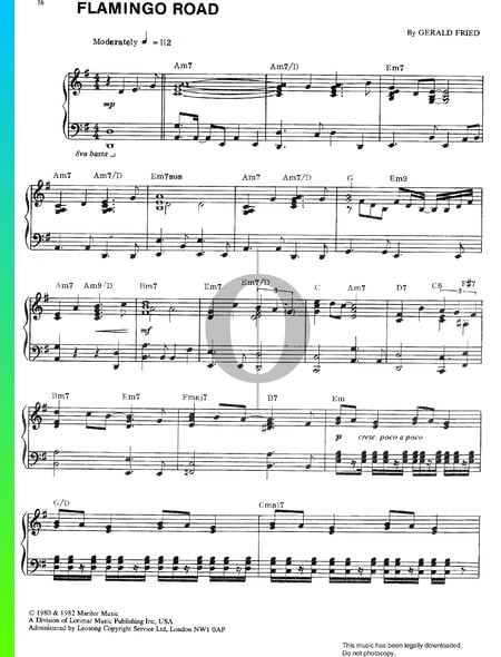 Flamingo Road Sheet Music