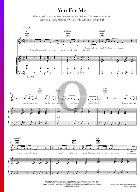 You For Me Sheet Music