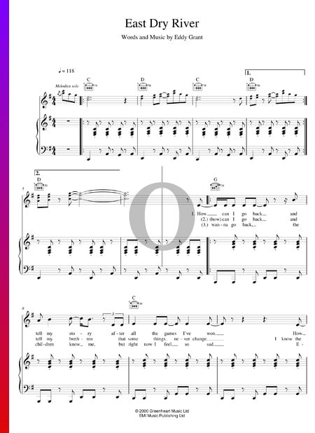 East Dry River Sheet Music