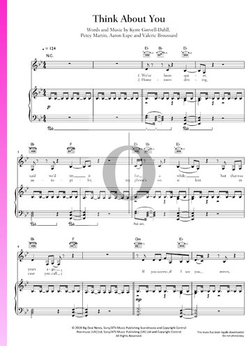 Think About You Sheet Music