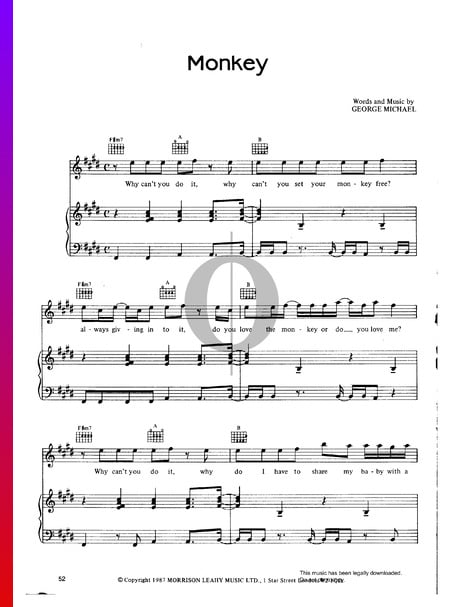 Monkey Musik-Noten