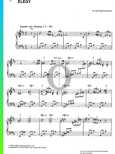Elegy Partitura