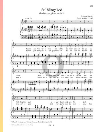 Frühlingslied (Tauben vergiften im Park) Sheet Music