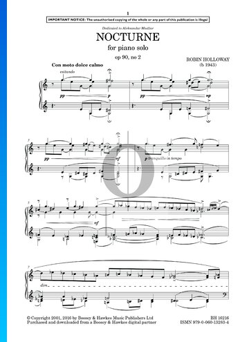 Nocturne, Op. 90 No. 2 Sheet Music