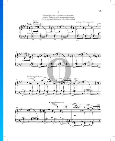 Cosas vividas y soñadas (Životem a snem), Op. 30 n.º 10