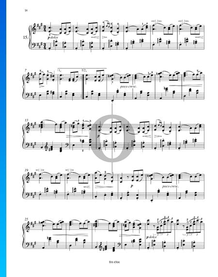 Sixteen Waltzes, Op. 39 No. 15 Sheet Music