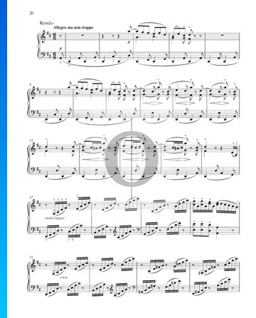 Partition Grande Sonate en Ré Majeur (« Pastorale »), Op. 28: 4. Rondo