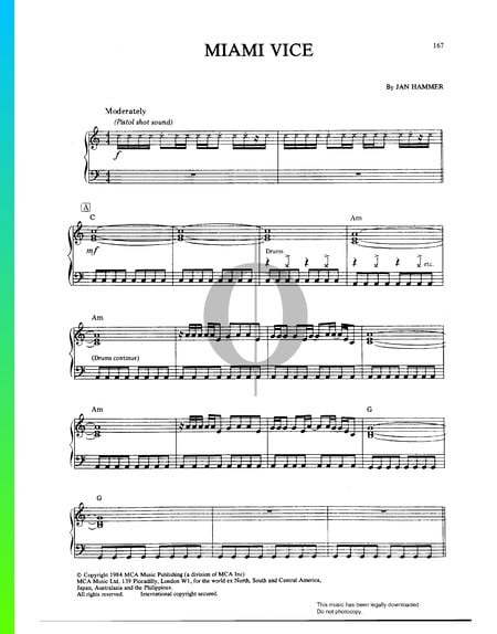 Miami Vice Sheet Music