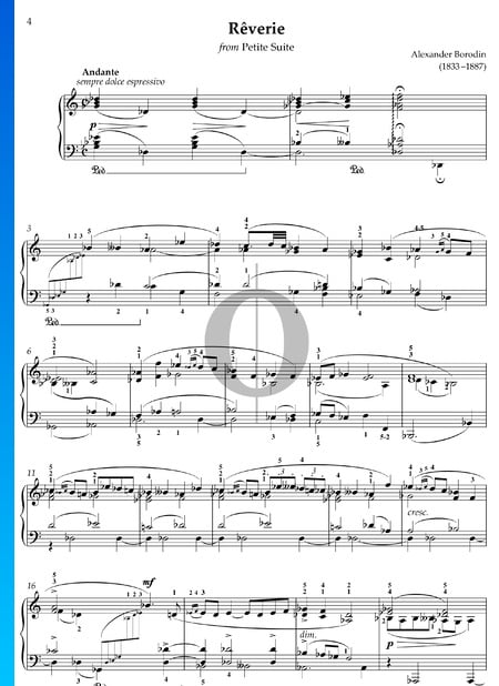 Petite Suite: 5. Reverie Musik-Noten