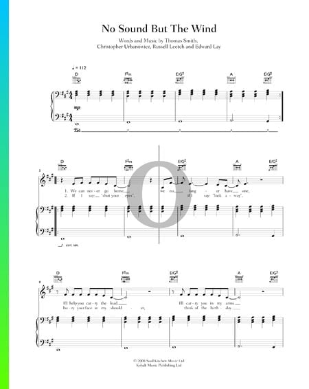 No Sound But The Wind Musik-Noten