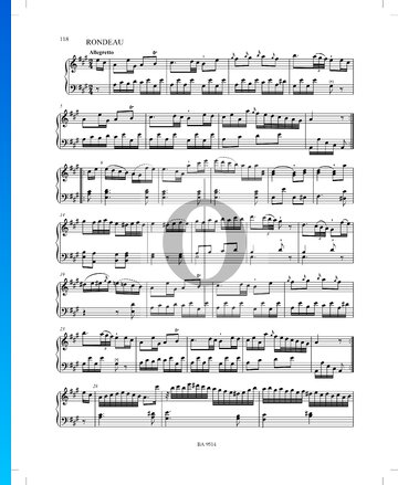 Sonate A-Dur, P. XII: 45: 3. Rondo Musik-Noten