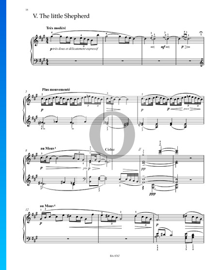 Children’s Corner: 5. The Little Shepherd Sheet Music