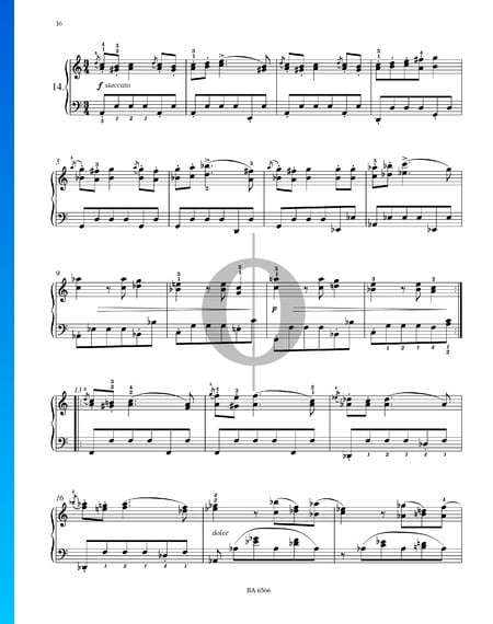 Sechzehn Walzer, Op. 39 Nr. 14 Musik-Noten