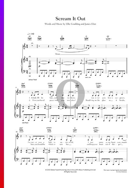 Scream It Out Sheet Music