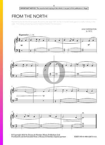 From The North Sheet Music