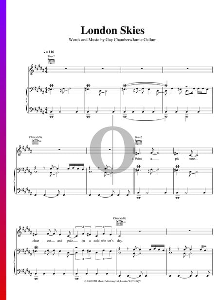 London Skies Musik-Noten
