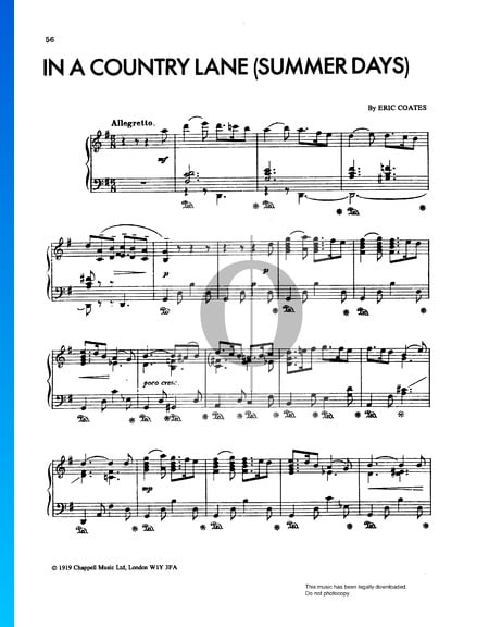 Summer Days Suite: In A Country Lane Sheet Music