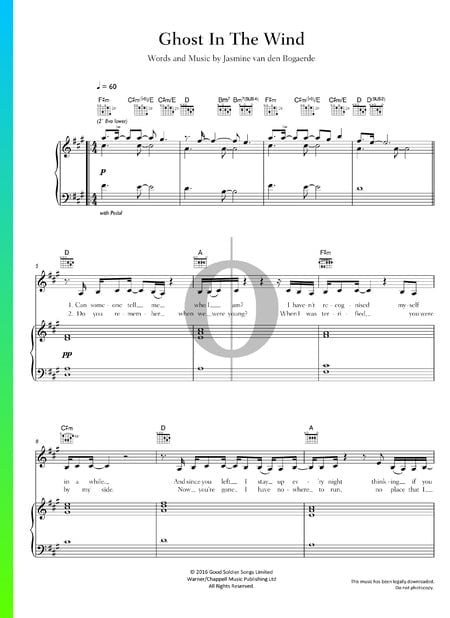 Ghost In The Wind Sheet Music
