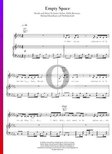Empty Space Sheet Music