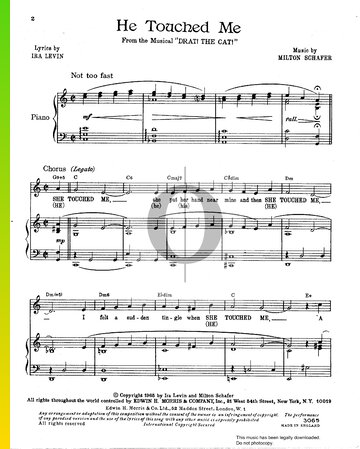 He Touched Me Sheet Music