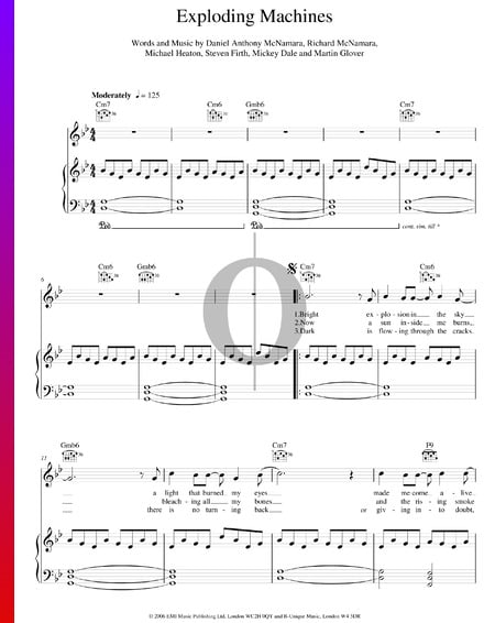 Exploding Machines Sheet Music