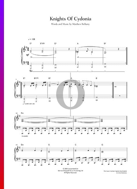 Knights Of Cydonia Sheet Music