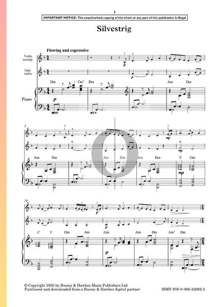 Silvestrig Musik-Noten