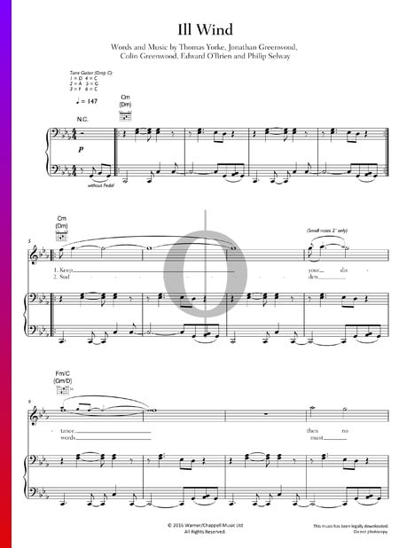 Ill Wind Sheet Music