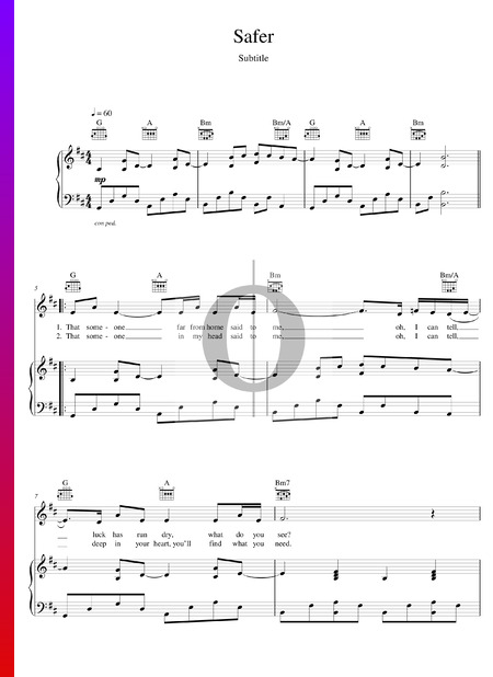 Safer Musik-Noten