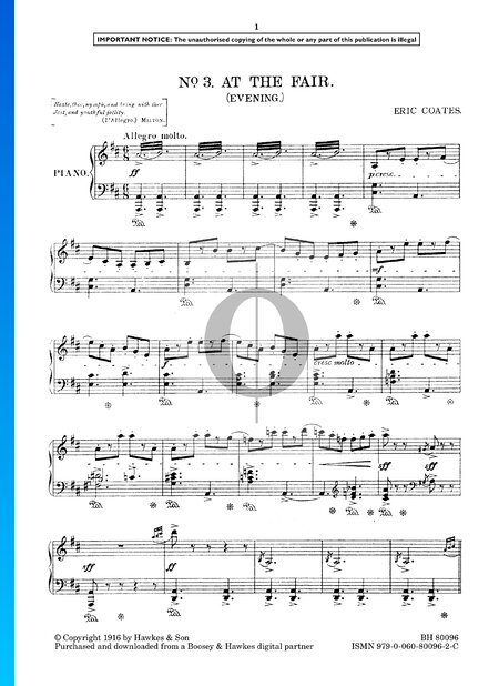 From The Countryside: No. 3 In The Meadows At The Fair Sheet Music