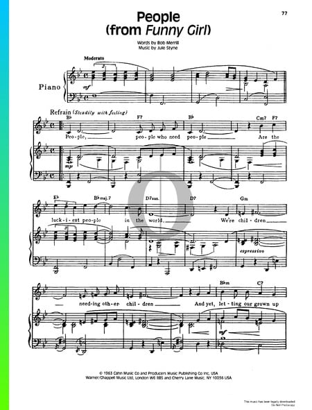 People Musik-Noten