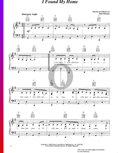I Found My Home Sheet Music