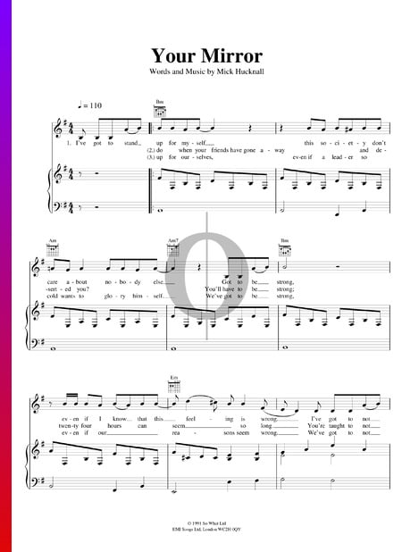 Your Mirror Musik-Noten