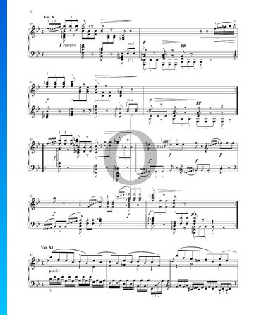 Variaciones y Fuga sobre un tema de Händel, Op. 24: Variación XI Partitura