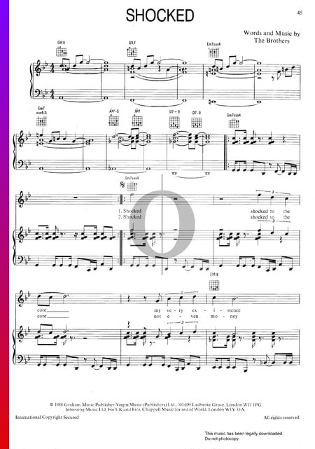 Shocked Sheet Music