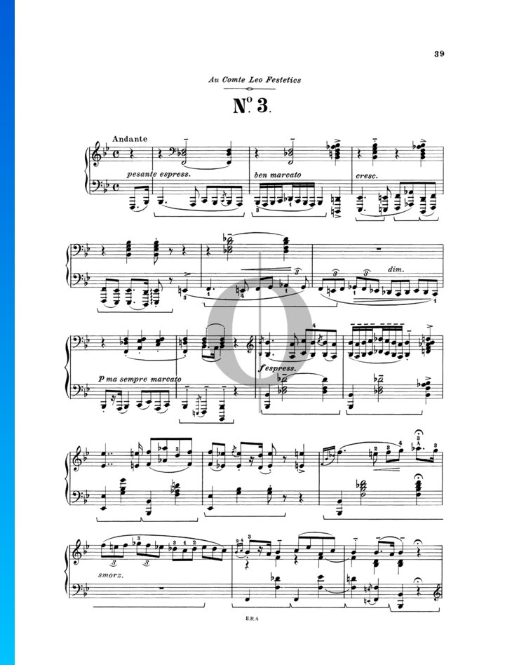 Hungarian Rhapsody No. 3, S.244/3 (Franz Liszt) Piano Sheet Music - OKTAV
