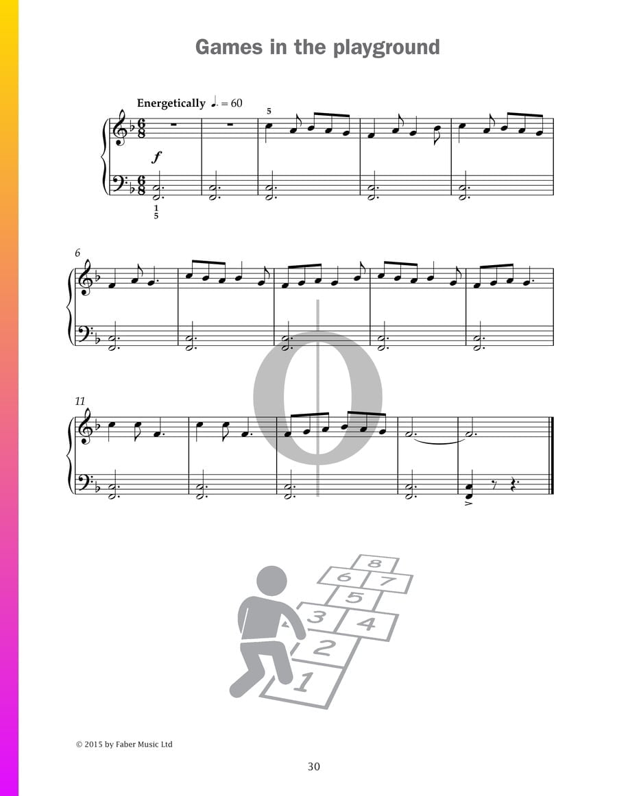 Games in the playground Sheet Music (Piano Solo) - OKTAV