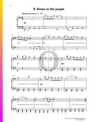 Down In The Jungle Sheet Music