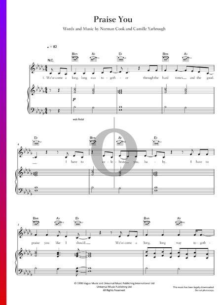 Praise You Sheet Music
