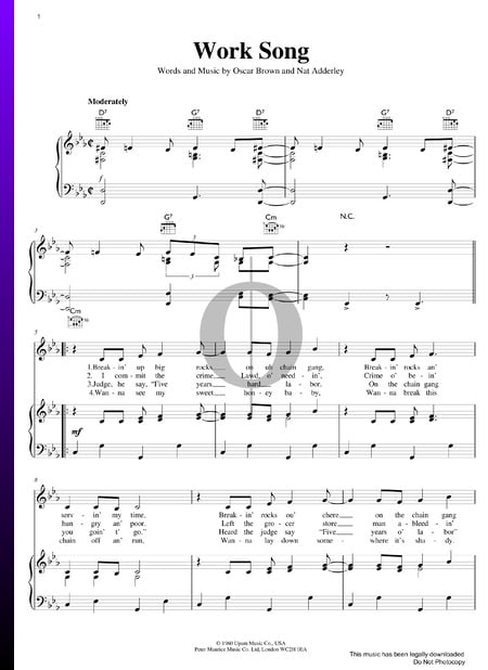 Work Song Partition