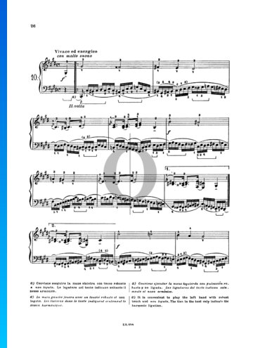 24 Preludes, Op. 37: No. 10 Vivace ed energico Partitura