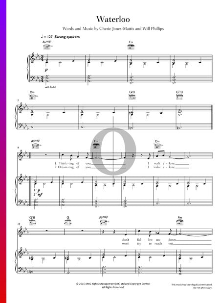 Waterloo Partitura