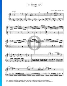 Sonata para piano n.º 16 en do mayor, KV 545: 1. Allegro