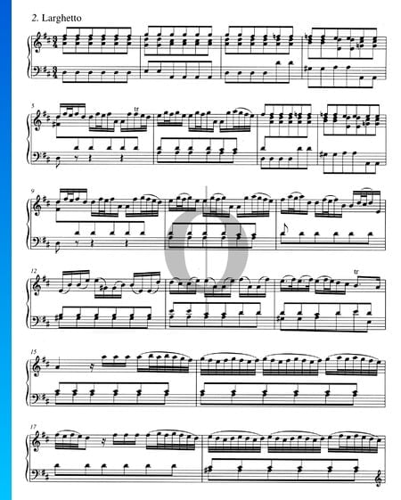 Concierto en re mayor, BWV 972: 2. Larghetto