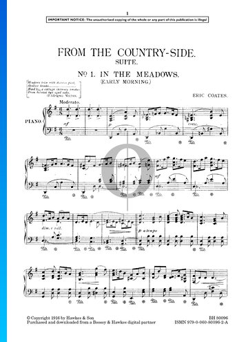 From The Countryside: No. 1 In The Meadows Sheet Music