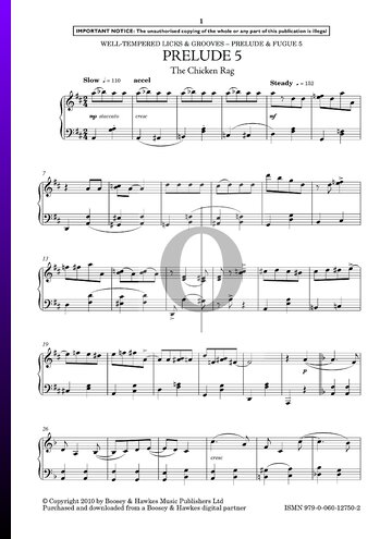Prelude and Fugue 5 in D Major Sheet Music