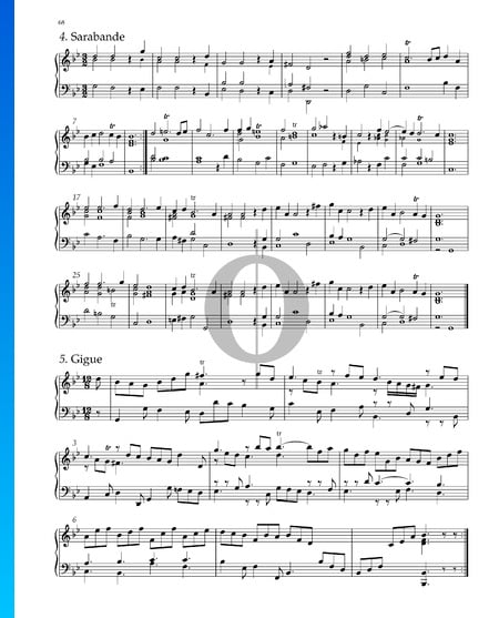 Suite No. 7 G Minor, HWV 432: 4. Sarabande Sheet Music