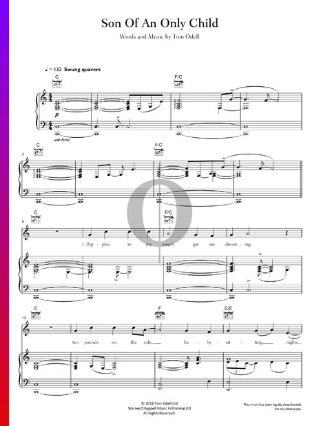 Son Of An Only Child Musik-Noten